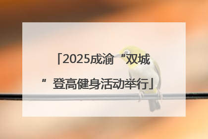 2025成渝“双城”登高健身活动举行