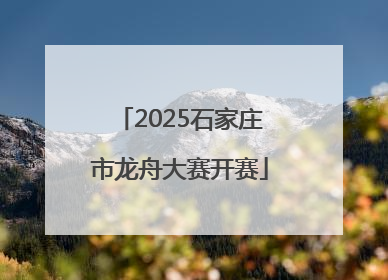 2025石家庄市龙舟大赛开赛