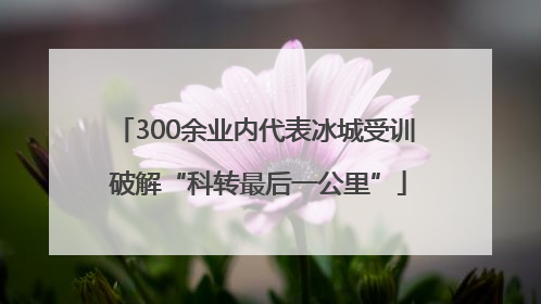 300余业内代表冰城受训 破解“科转最后一公里”
