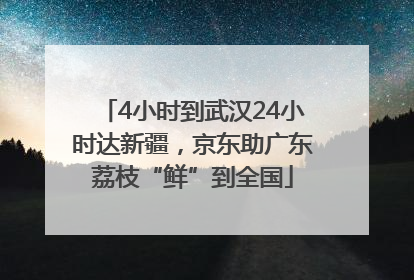 4小时到武汉24小时达新疆，京东助广东荔枝“鲜”到全国