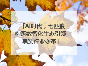 AI时代，七匹狼构筑数智化生态引领男装行业变革