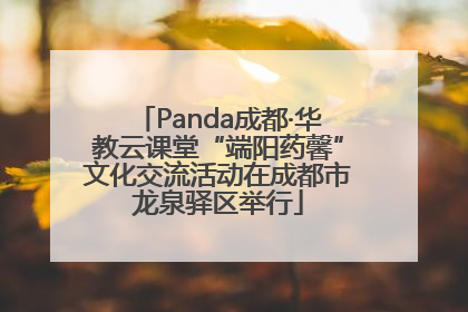 Panda成都·华教云课堂“端阳药馨”文化交流活动在成都市龙泉驿区举行